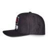 DEATH NOTE Ryuk Silhouette Patch Shinigami Denim Snapback Baseball Cap, Dark Grey/Grey (SB807623DTH)