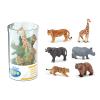 PAPO Mini Papo Mini Plus Wild Set 2 (Tube, 6 Pcs) Toy Figure Set, Ten Months and Above, Multi-colour (33021)