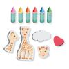 SES CREATIVE Sophie La Giraffe Bath Crayons with Shapes, 2 Years and Above (14498)