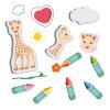 SES CREATIVE Sophie La Giraffe Bath Crayons with Shapes, 2 Years and Above (14498)