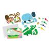 SES CREATIVE Animal Puzzles Mosaic Pegboard Mosaic Art Kit, 3 to 6 Years (14890)