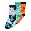 POKEMON Character Set Crew Socks (3 Pack), Unisex, 39/42, Multi-colour (CR834547POK-39/42)