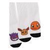 POKEMON Character Set Sport Socks (3 Pack), Unisex, 35/38, White/Black (SS744301POK-35/38)