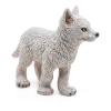 PAPO Wild Animal Kingdom Young Polar Wolf Toy Figure, 3 Years or Above, White (50228)