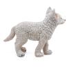 PAPO Wild Animal Kingdom Young Polar Wolf Toy Figure, 3 Years or Above, White (50228)