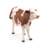 PAPO Farmyard Friends Montbeliarde Cow Toy Figure, 3 Years or Above, Brown/White (51165)