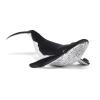 PAPO Marine Life Whale Calf Toy Figure, 3 Years or Above, Black/White (56035)