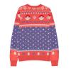 POKEMON Gengar Christmas Jumper, Unisex, Extra Large, Red/Purple (KW230000POK-XL)