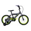 HUFFY Delirium Matte Storm 16-inch Children's Bike, Black/Green (21720W)