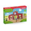 SCHLEICH Farm World Red Barn with Animals and Accessories Toy Playset, 3 to 8 Years, Multi-colour (42606)