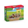 SCHLEICH Farm World Pony Box with Iceland Pony Stallion Toy Playset, 3 to 8 Years, Multi-colour (42609)