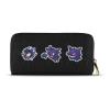 POKEMON Ghost Zip Around Wallet, Female, Black/Purple (GW756073POK)