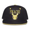 POKEMON Angry Pika Snapback Baseball Cap, Black/Yellow (SB775057POK)