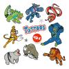 SES CREATIVE Animal Fighters Tattoos for Children, 3 Years and Above (14287)