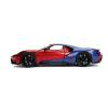 MARVEL COMICS Spider-Man 2017 Ford GT Die Cast Vehicle with Figure, Blue/Red (253225002)