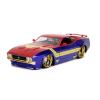 MARVEL COMICS Captain Marvel 1973 Ford Mustang Mach 1 Die Cast Vehicle with Figure, Multi-colour (253225009)