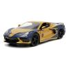 MARVEL COMICS X-Men Wolverine Chevy Corvette Die Cast Vehicle with Figure, Blue/Yellow (253225025SSU)