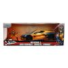 MARVEL COMICS X-Men Wolverine Chevy Corvette Die Cast Vehicle with Figure, Blue/Yellow (253225025SSU)