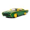 MARVEL COMICS Loki 1963 Ford Thunderbird Die Cast Vehicle with Figure, Green/Yellow (253225026SSU)