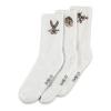 WARNER BROS. Looney Tunes Bugs, Taz and Sylvester Sport Socks (3-Pack), Unisex, 39/42, White (SS876462LNT-39/42)