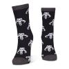 STAR WARS The Mandalorian Mandalorian, Grogu and Mythosaur Skull Crew Socks (3-Pack), Unisex, 39/42, Black/Grey (CR534475STW-39/42)