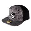 MARVEL COMICS The Avengers Metal Logo Snapback Baseball Cap, Grey/Black (SB097529AVG)