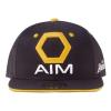 MARVEL COMICS The Avengers AIM Logo Snapback Baseball Cap, Black/Yellow (SB767502AVG)