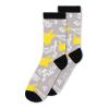 POKEMON Mixed All-over Pattern Crew Socks (3-Pack), Unisex, 43/46, Multi-colour (CR533851POK-43/46)