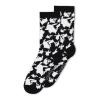 POKEMON Mixed All-over Pattern Crew Socks (3-Pack), Unisex, 43/46, Multi-colour (CR533851POK-43/46)