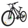 HUFFY Marker 26-Inch Matte Onyx Black Full Suspension 21-Speed Boys and Mens Mountain Bike (26920W)