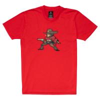 OVERWATCH McCree Pixel T-Shirt, Unisex, Extra Extra Large, Red (TS002OW-2XL)