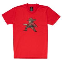 OVERWATCH McCree Pixel T-Shirt, Unisex, Small, Red (TS002OW-S)