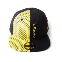 POKEMON Block Pikachu Snapback Baseball Cap, Unisex, Black/Yellow (SB500130POK)