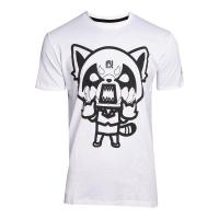 AGGRETSUKO Retsuko Rage I Wanna Eat T-Shirt, Male, Extra Extra Large, White (TS681604AGG-2XL)