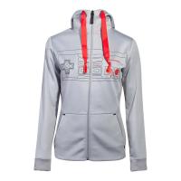 NINTENDO NES Controller Front Outline Zipper Full Length Hoodie, Female, Small, Grey (HD008013NTN-S)