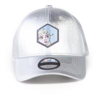 DISNEY Frozen 2 Elsa Badge Adjustable Cap, Unisex, Silver/Metallic (BA838878DNY)