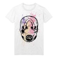 BORDERLANDS Psycho Splatter T-Shirt, Male, Small, White (TS001BOR-S)