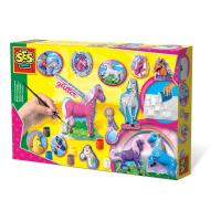 SES CREATIVE Children's Fantasy Horses Casting and Painting Set, 5 to 12 Years, Multi-colour (01155)