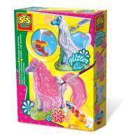 SES CREATIVE Children's Glitter Hair Horses Casting and Painting Set, 5 to 12 Years, Multi-colour (01272)