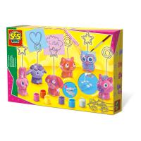 SES CREATIVE Children's Memo Holders Casting and Painting Set, 5 to 12 Years, Multi-colour (01357)