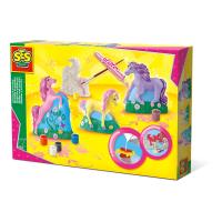 SES CREATIVE Children's Horses Casting and Painting Set, Girl, 5 to 12 Years, Multi-colour (01356)