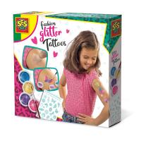 SES CREATIVE Children's Temporary Fashion Glitter Tattoos Set, Girl, 5 Year to 12 Years, Multi-colour (14142)