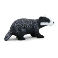 ANIMAL PLANET Wildlife & Woodland Badger Toy Figure, Three Years and Above, Black/White (387033)