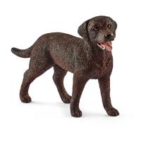 SCHLEICH Farm World Female Labrador Retriever Toy Figure, Brown, 3 to 8 Years (13834)