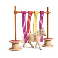 SCHLEICH Farm World Pony Curtain Obstacle Toy Playset, Multi-colour, 3 to 8 Years (42484)