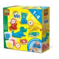 SES CREATIVE Children's My First Modelling Dough Animals, Unisex, One to Four Years, Multi-colour (14434)