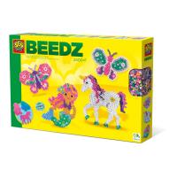 SES CREATIVE Beedz Children's Iron-on Beads Fantasy World Mosaic Kit, 2400 Iron-on Beads, Unisex, Five Years and Above, Multi-colour (06309)