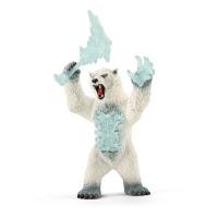 SCHLEICH Eldrador Creatures Blizzard Bear with Weapon Toy Figure, 7 to 12 Years, Multi-colour (42510)