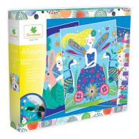 SYCOMORE Artissimo Children's Glitter Boards Fairy's, Unisex, 4 Years or Above, Multi-colour (CREA012)