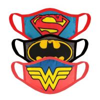 DC COMICS Justice League Symbols Face Mask (3-Pack Set), Unisex, Multi-colour (FM750752BAT)